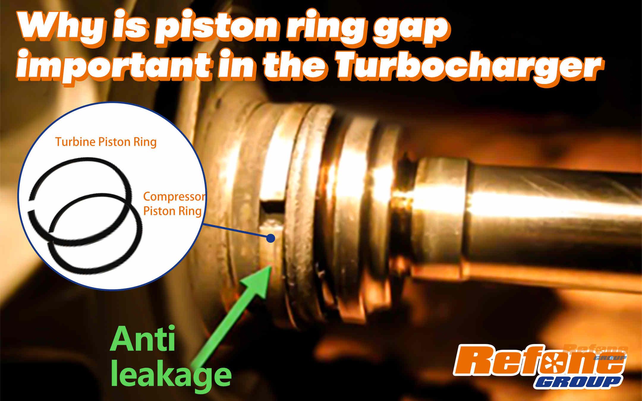 Why is piston ring gap important in the Turbocharger?